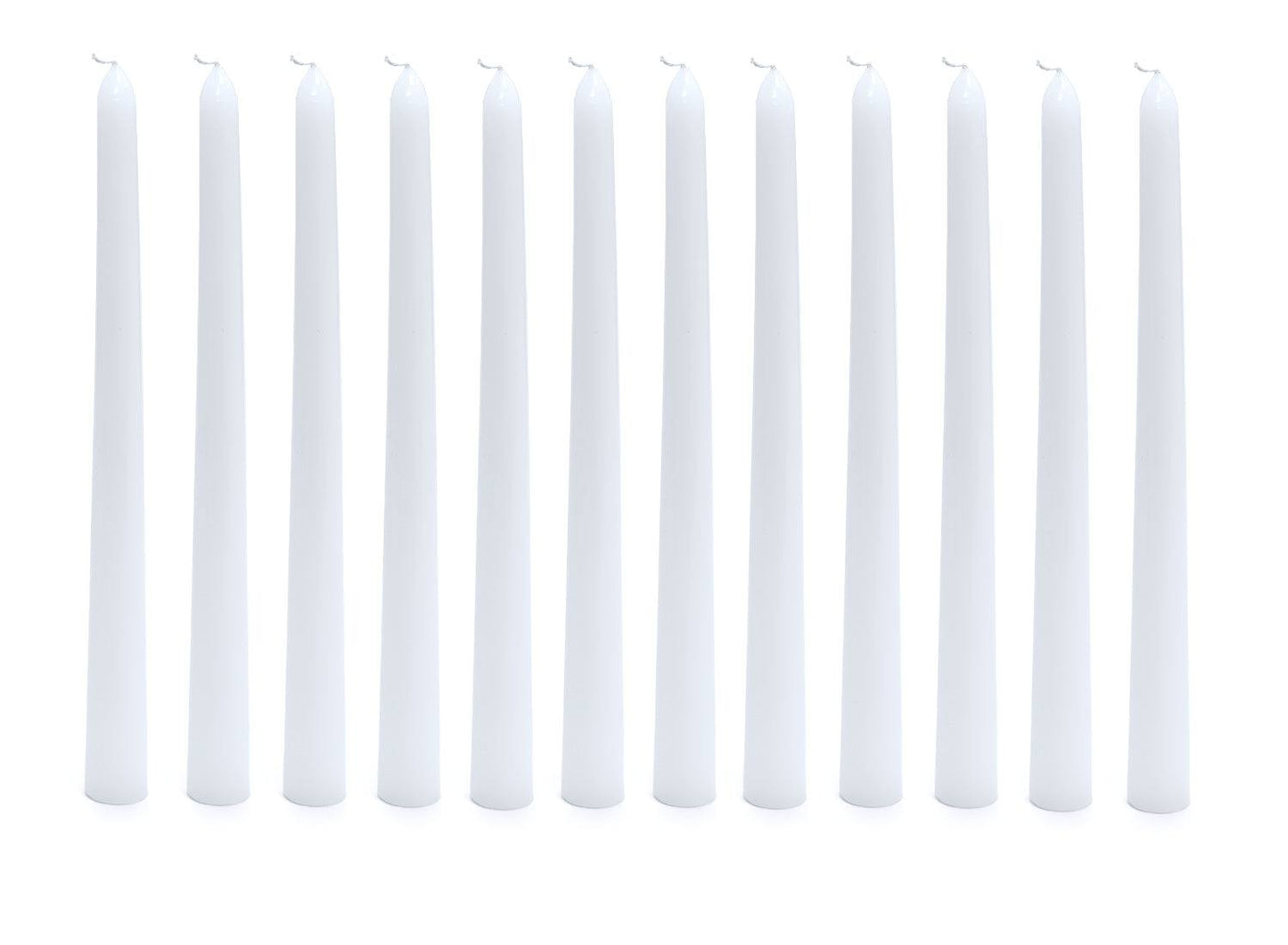 White Taper Candles (12 pieces) - Phyther Candles