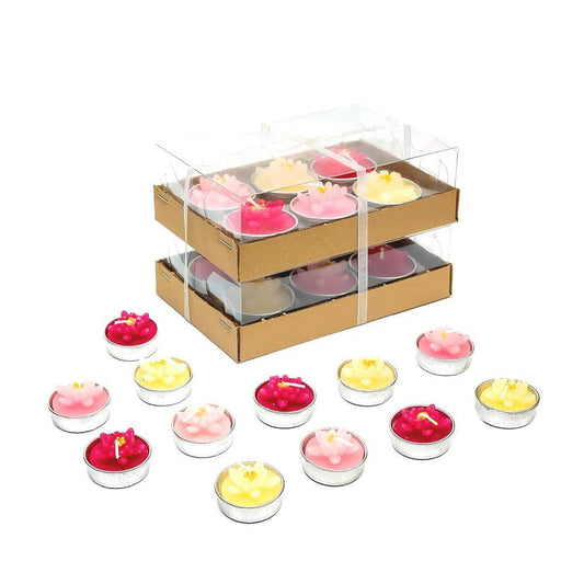 Flower Tealight Candles (12 pieces) - Phyther Candles