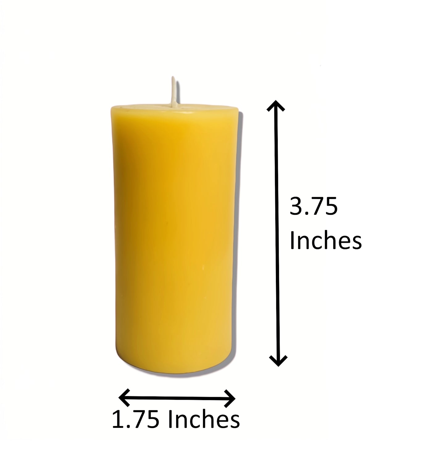 Pure Beeswax Pillar Candles (2 pieces)