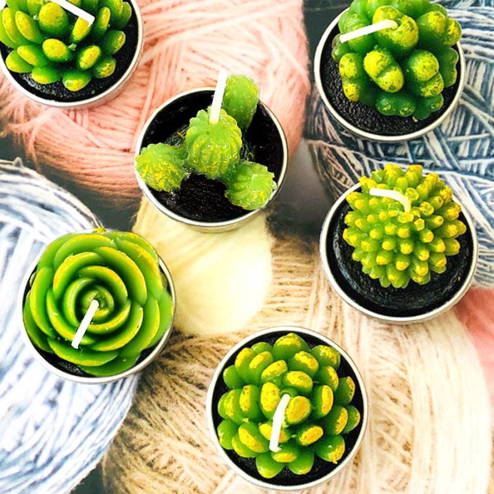 Cactus Tealight Candles (12 pieces) - Phyther Candles