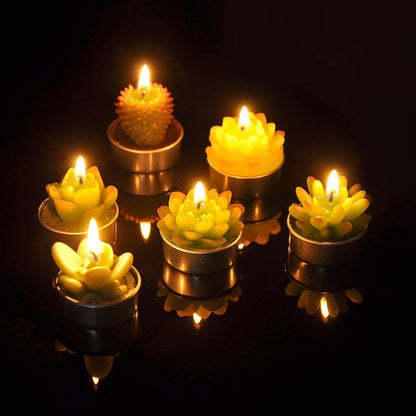 Cactus Tealight Candles (12 pieces) - Phyther Candles